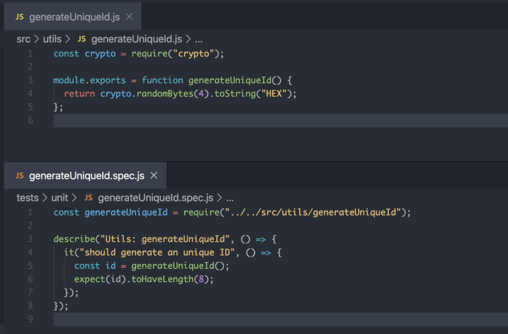 Split editor no VS Code